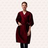Beauty Salon Makeup Gown 3/4 Sleeve Robe 2-Color Blue