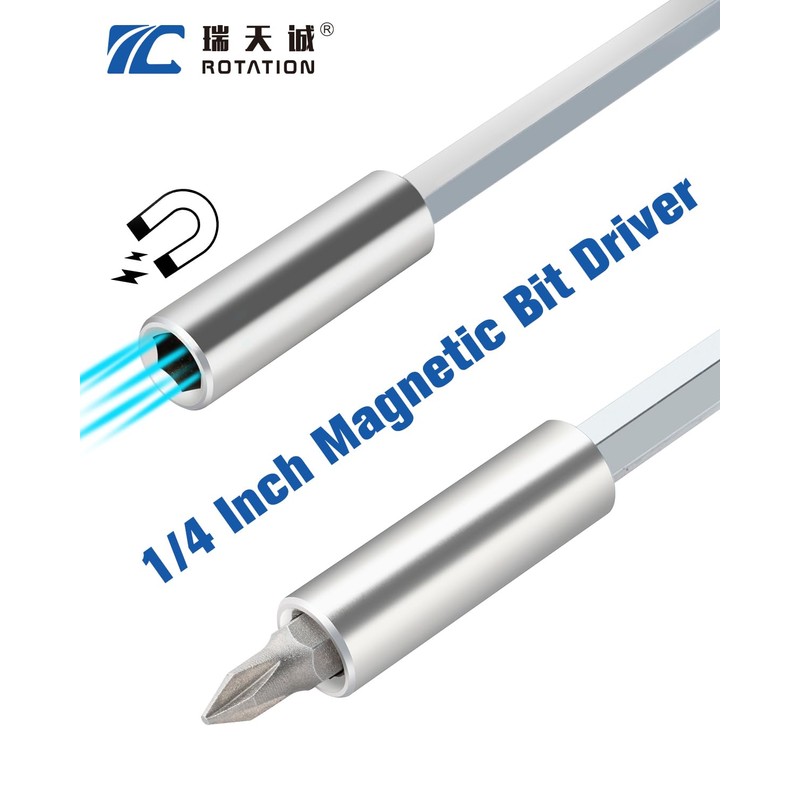 ROTATION 1/4 Inch Magnetic Bit Driver, Nut Driver with Non-slip
