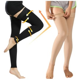 2 Pares Medias Médicas Compresión Piernas Muslos, 23-32 M