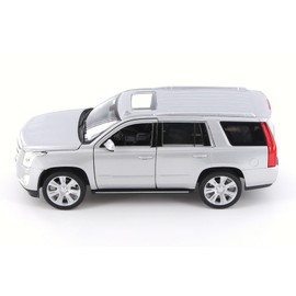 2017 Escalade SUV, Silver - Welly 24084/4D - 1/24 Scale Diecast Model Car