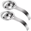 2 Pieces Egg separator, egg white and yolk separator, stainless