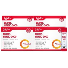 Daily On Megamax Vitamin C 3000 60 sachets x 4 (8 months) / 데일리온 메가맥스 비타민C 3000 60포x4개(8개월)