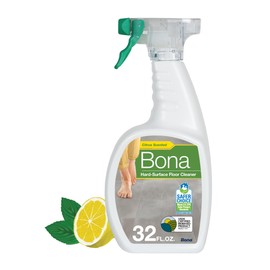 Bona Multi-Surface Floor Cleaner Spray - 32 fl oz - Lemon Mint Scent - Refillable - Residue-Free Floor Cleaning Solution for Stone, Tile, Laminate, and Vinyl Floors