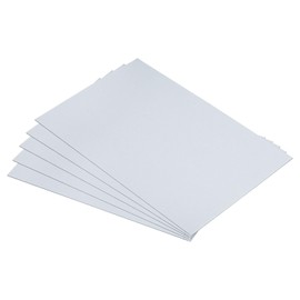 PATIKIL 5pcs Galvanized Steel Sheet, 10x15cm Galvanized Steel Plate Panels 0.8mm Thick Metal Timber Connector Sheet for Roof Flashing Fixing Repair Arts Crafts DIY Projects