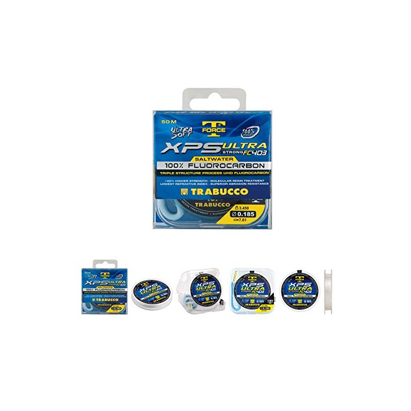 Trabucco FLuorocarbon XPS Ultra Sea Fishing Line, 50 m Diameter