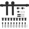 WINSOON 12FT Barn Door Hardware Kit: Single Sliding Door Hardware