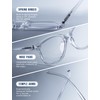 HEEYYOK Women Reading Glasses 4-Pack Clear 2.50 Readers,Transparent Cat Eye