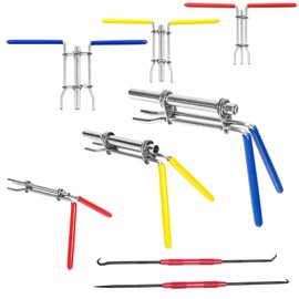 Mardatt 5Pcs Hydraulic Seal Installation Tools with Pick and Hook Set, 3 Sizes Cylinder Piston Rod Seal Install Tools Hydraulic U-Cup Seal Installation Tool Kit for Installing Automotive Marine