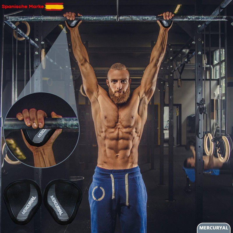 MERCURYAL Pack of 2 Fitness Grip Pads, Grip Pads for