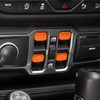 CheroCar for Jeep JL Window Switch Button Cover Trim Interior