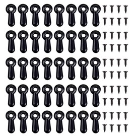 BOLWHAO 320PCS Picture Frame Turn Button Fasteners Set Picture Frame Hardware Backing Clips with Screws for Hanging Pictures, Drawing Crafts, Photos, Black