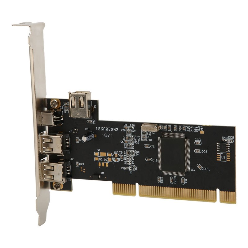 1394 Firewire Card PCIe 3-Port Expansion Card with 1 Lane