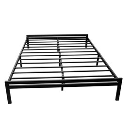 Heavy Duty Metal Twin Bed Frame No Box Spring Needed, 10-inch Upgraded Black Twin Size Sturdy Iron Bed Platform, Easy Assembly, No Noise & Squeak, Underbed Storage Space