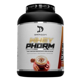 ☕ Dragon Pharma WheyPhorm | 5 lbs (2 kg) | 60 Porciones | Sabor Cappuccino | Proteína Hidrolizada Premium