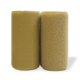 4 Inch Wide Beige Sew on Hook and Loop Tape Non-Adhesive 1 Yd Length Beige Nylon Hook Loop Tape Fabric Fastener Set for Military Form Bags Clothes Shoes Backpacks DIY Craft
