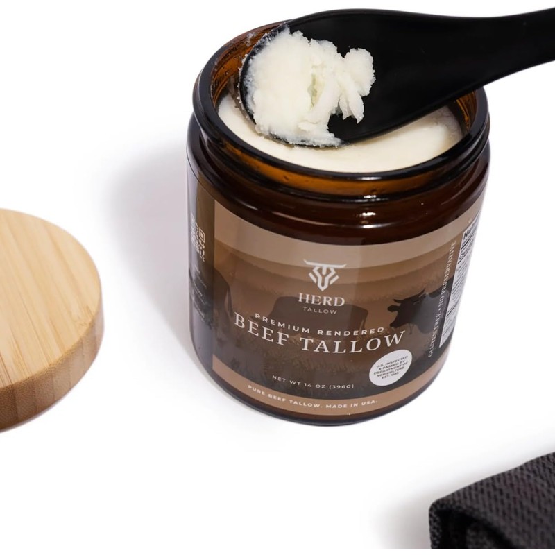 Beef Tallow For Cooking - Pure Beef Tallow 14 Ounces