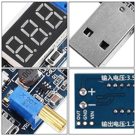Pojedehy 6Pcs USB Buck Boost Converter Kit 3.5V-12V to 1.2V-24V DC-DC Step Up Power Supply Module Voltage Regulator Set Kit