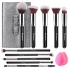 BEAKEY Makeup Brushes Set Premium Foundation Concealer Blush Bronzer Eye