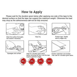 CANOPUS Waterproof Double Sided Pads, 8 PCs (1in x 2in), Heavy Duty Sticky Pads, Ideal for Home and Car Surface, Dark Gray