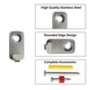 Runseaway 12PCS J-Shape Wall Mount Hooks, Stainless Steel J Hook,