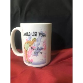Unbranded I would lose weight but I hate losing retro  15oz mug
