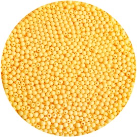 BONNY BOXX 2000PCs 4MM Smooth Yellow Acrylic Round Balls, Gumball Beads for Necklace and Bracelet Making, Crafting Supplies