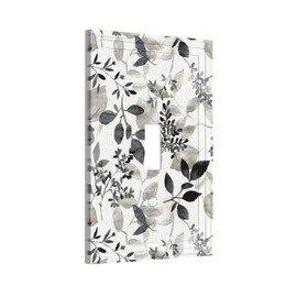 Ujkrvesj White Gray Grey Eucalyptus Leaf 1 Gang Single Toggle Decorative Light Switch Covers Floral Electrical Wall Plates Switchplate Faceplate Switchcover for Bedroom Bathroom Home