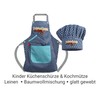 Emily´s Check Chef's Hat + Kitchen Apron + Oven Glove