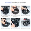 ulip (2 Pack) 90/65-6.5 Replacement Inner Tubes with 90 Degree