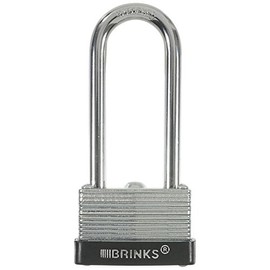 BRINKS 172-42011 Laminated Steel Padlock with 2-1/4" Shackle, 40mm