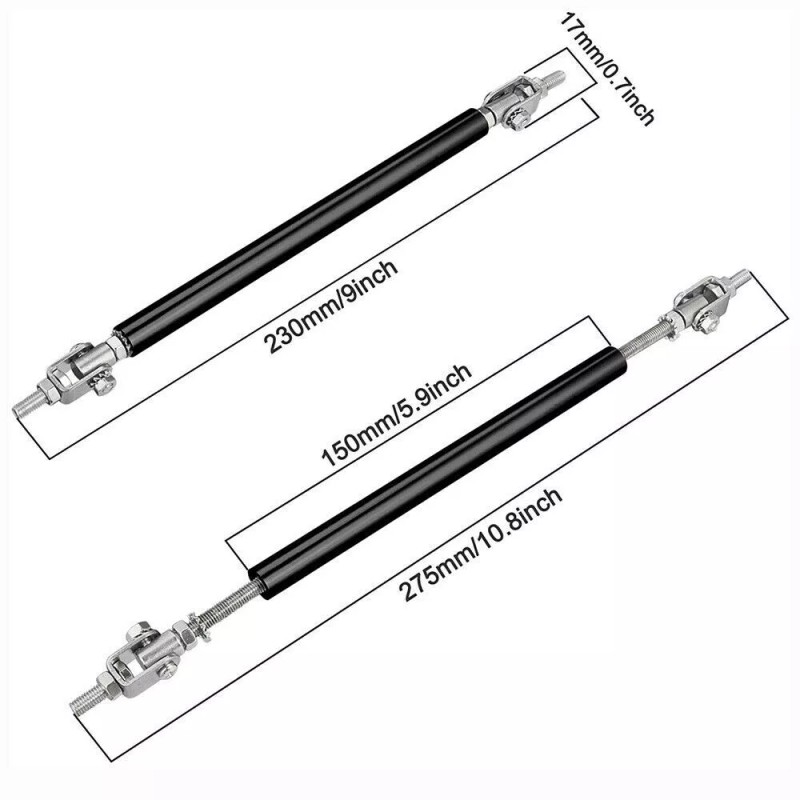 Unbranded For Subaru Impreza Front Rear Bumper Lip Spoiler Splitter