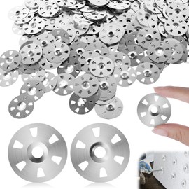 Washers Washers 400 Pieces Insulation Plates Washers 35 mm Diameter Washers with 6 Claws Stainless Steel for Plasterboard Extruded Plate Composite Panels