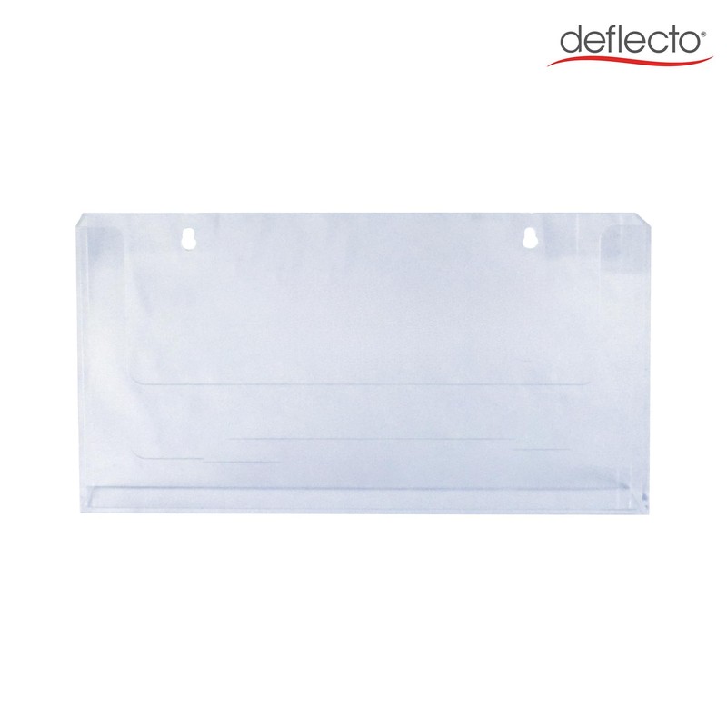 Deflecto A4 Landscape Flat Back Countertop Leaflet Holder with Optional
