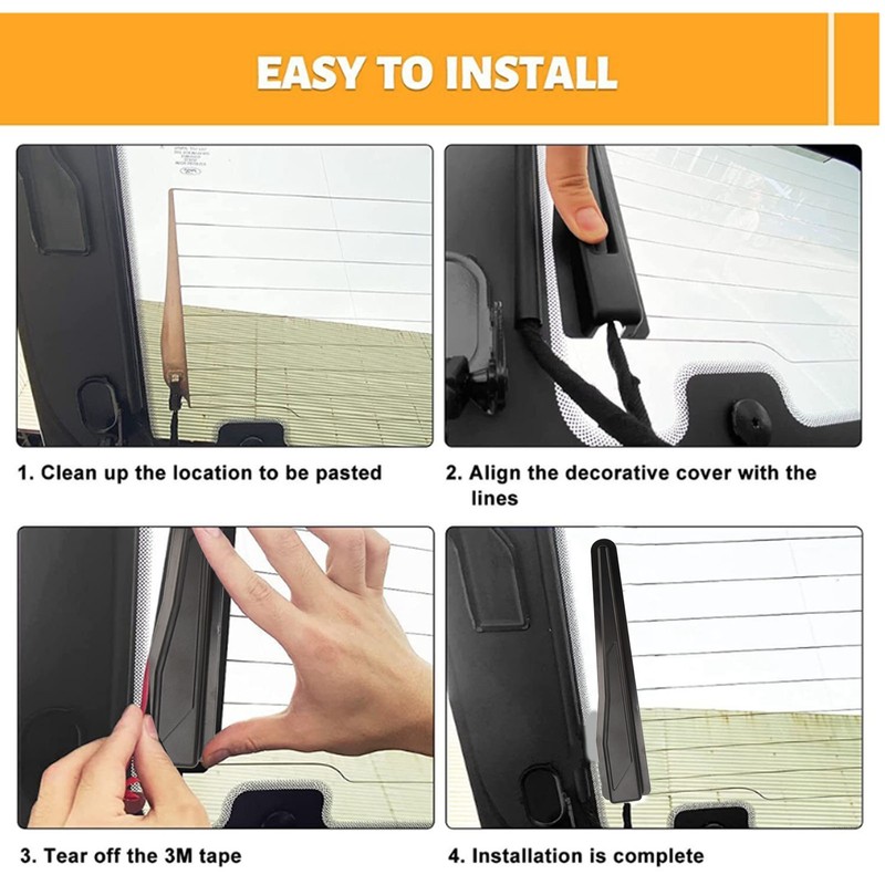 1 Pair Rear Window Heater Protect Trim Electrical Insulation Rear