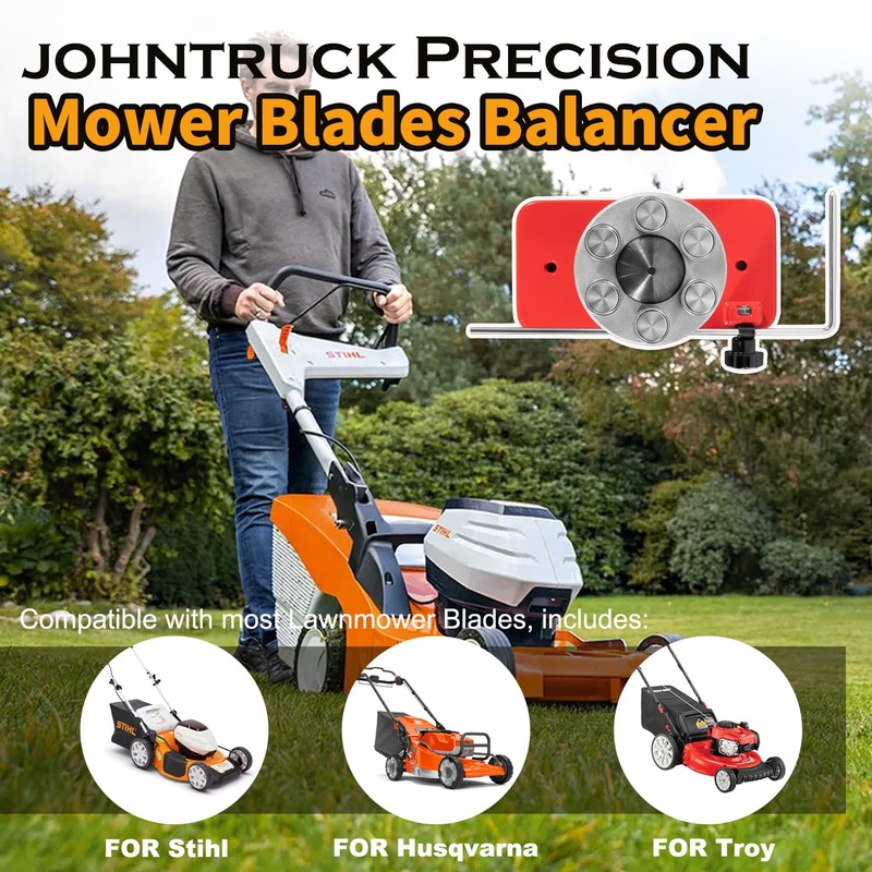 42-047 Blade Balancer, Magnetic Wall Mount Lawn Mower Blades Balancer,