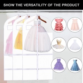 1 PCS Garment Bags,Garment Bags For Hanging Clothes,Clear Suit Bag For Men Women Travel,Full Zipper Dance Garment Bags For Dancers,Garment Bags For Travel Storage.Dance Garment Bag For Kids Adults