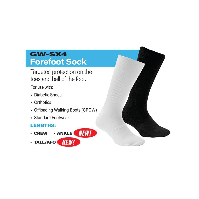 Tamarack Forefoot Tall Protection Socks Protect Toes and Ball of