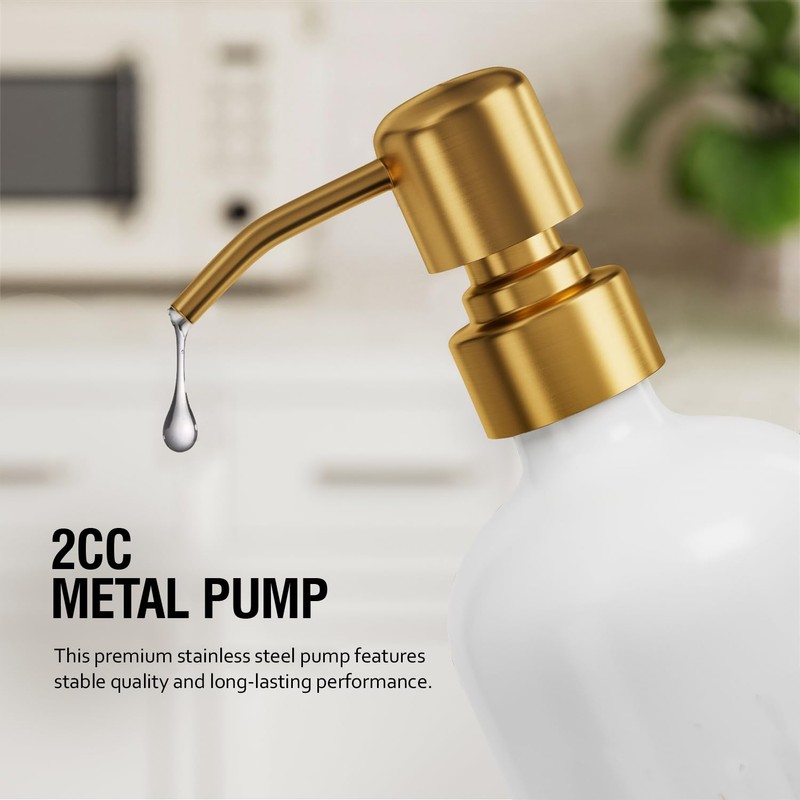 MOMEEMO Kitchen Soap Dispenser Set, Contains Dish and Hand Soap