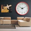 Round Wall Clock, Easy To Read Silent Movement Luminous Wall