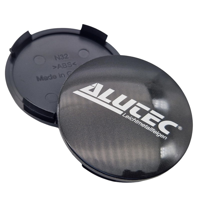 1 x Alutec Hub Cap 64 mm Graphite (N32) Logo
