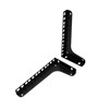 FMUSER 4U Vertical Wall Mount Rack Rails with M6 Rack