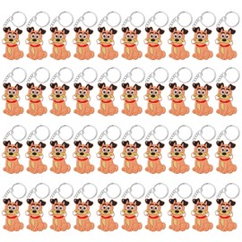 CiciBear 40 Pack Dog Keychains Party Decoration for Guests, Animal Themed Party, Dog Party,Baby Shower, School Party, Kids Birthday