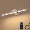 Pasoar White Battery Operated Picture Light with Remote,Wireless Gallery Lights