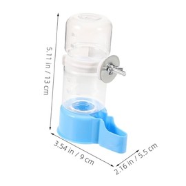 VANZACK Bebedero de Agua Automático para Loros y Hamsters Instalación Simple, Material Abs Resistente y Accesorios para Jaulas, Paquete de 4 Piezas Elegante y Funcional