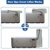 TOCRETOARE Hot Tub Cover Lifter, Spa Cover Lift, Hot Tub