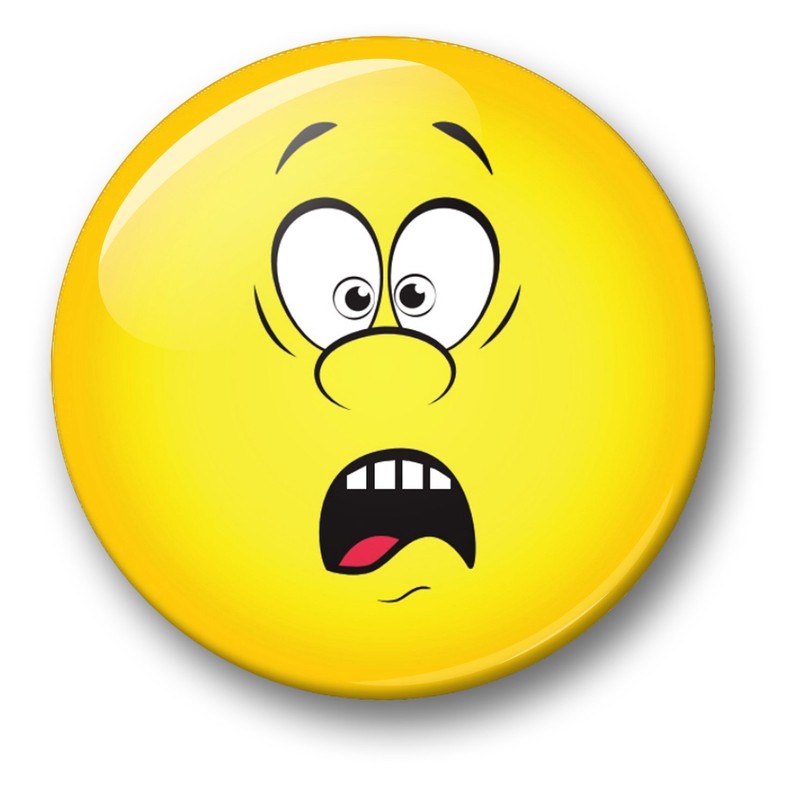 Merchandise for Fans Smiley Negative Feelings Bad Mood, 6 Large