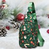 Maxoner Christmas pattern Chest Bag Waist Bag Large Capacity Unisex