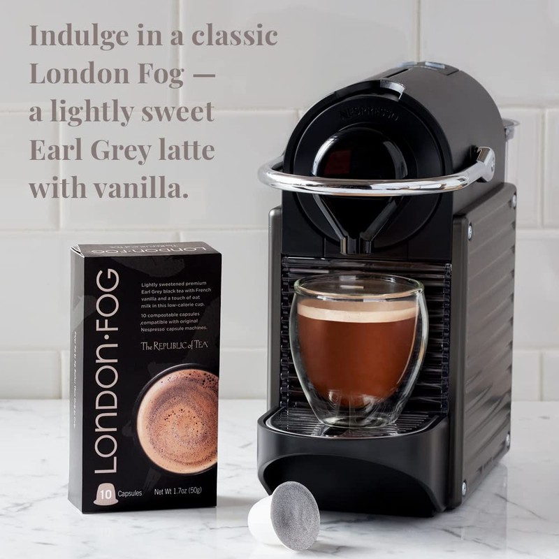 The Republic of Tea - London Fog Latte Capsule-Compatible Pods,