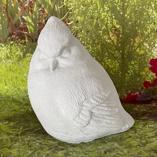 Handcrafted Cardinal statue - Solid concrete handcrafted bird garden decor