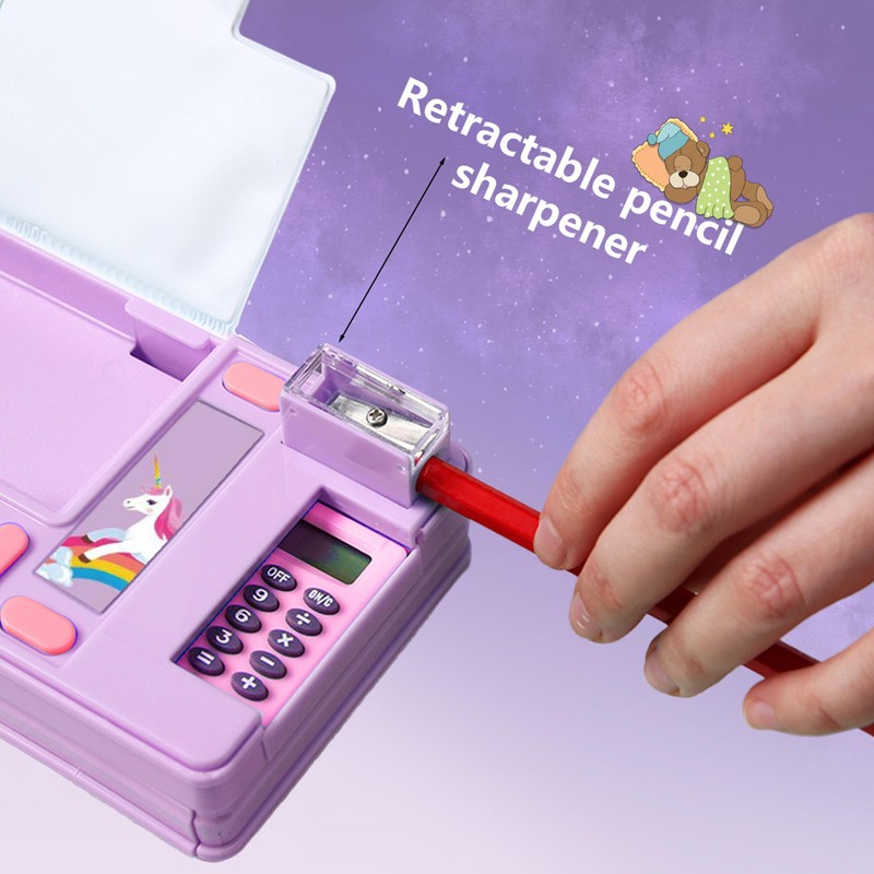 Pop Up Multifunction Pencil Case, Cute Cartoon Pen Box Organizer